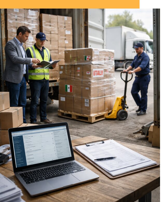 Доставка грузов из Италии: морские и авиаперевозки от 18499