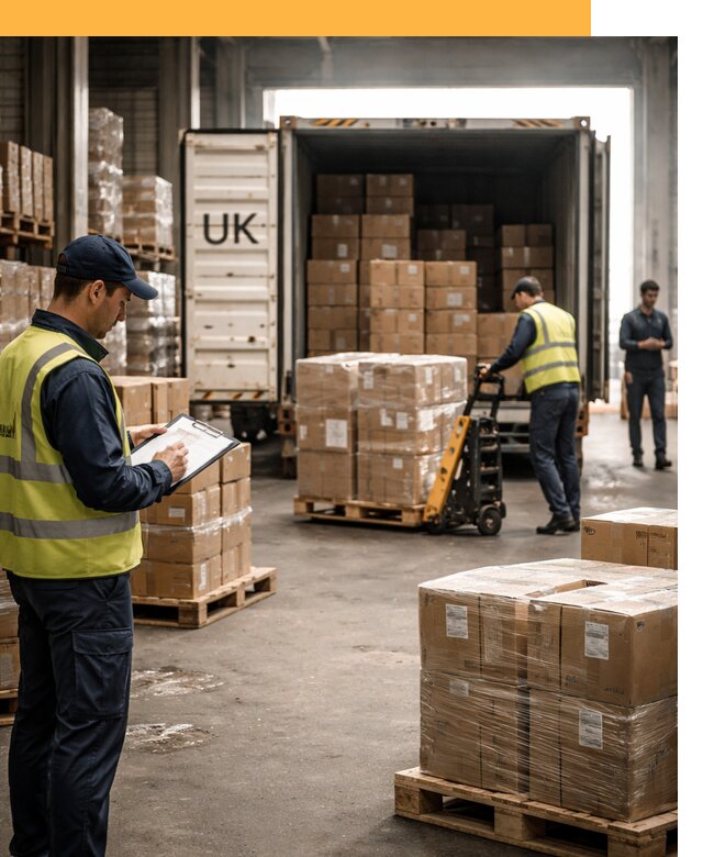 Доставка грузов из Великобритании с таможенным оформлением от 12846