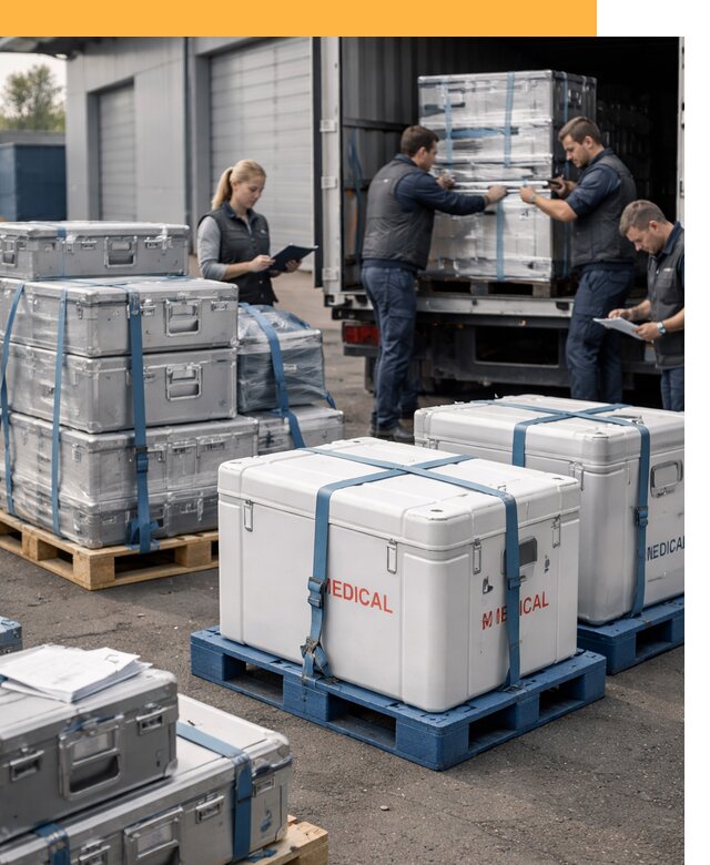 Перевозка медицинского оборудования по всему миру от 15416 руб