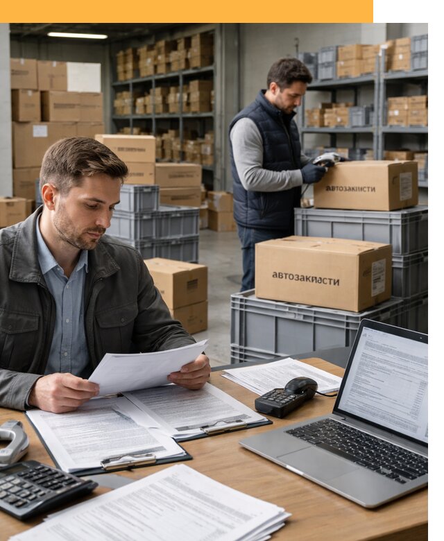 Таможенное оформление автозапчастей по выгодным тарифам от 8735